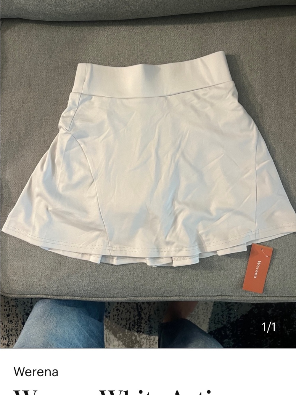 Werena Cream Athletic Tennis Skort